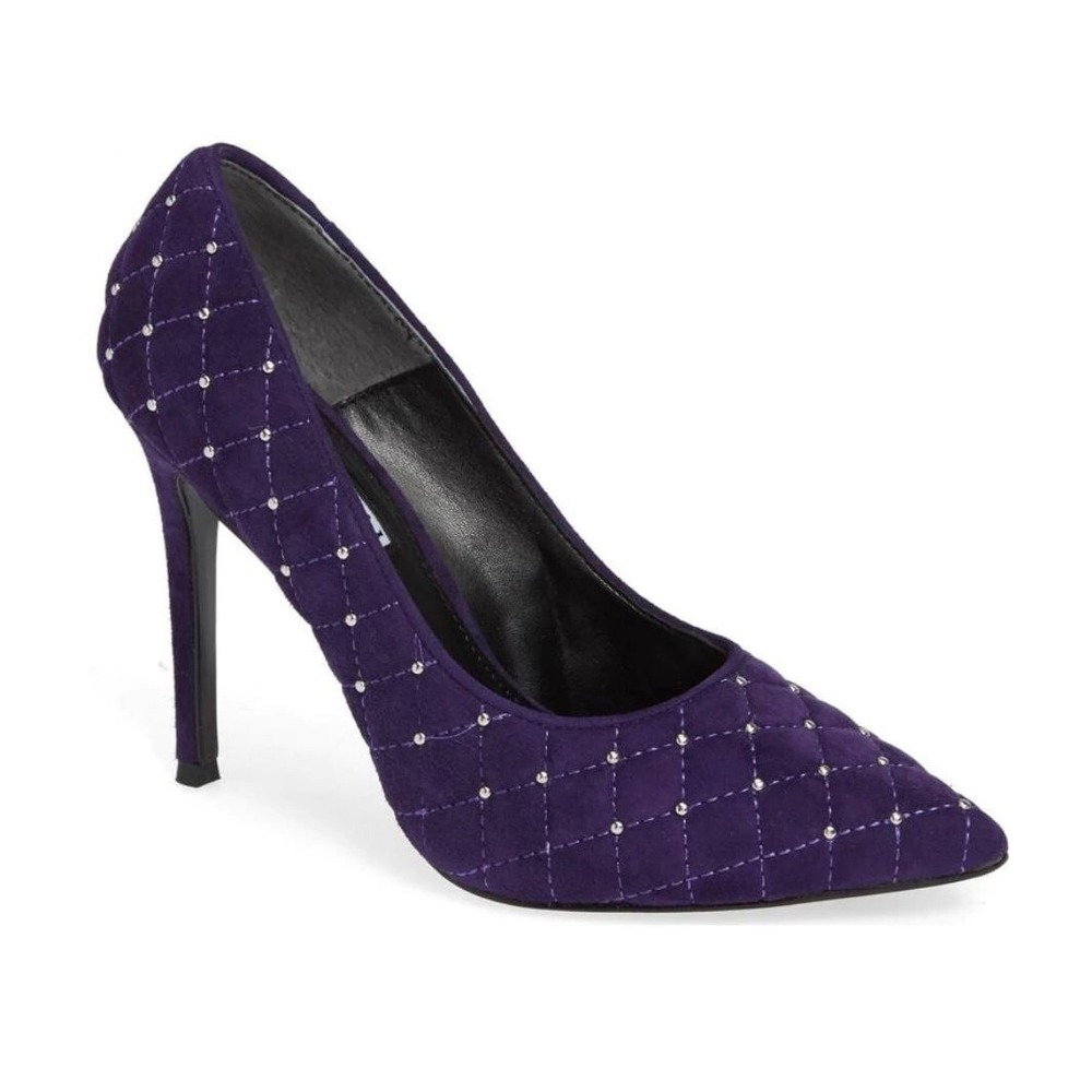 Charles David women shoes heels suede 2C18F090-CDB Castle purple 7.5M $148